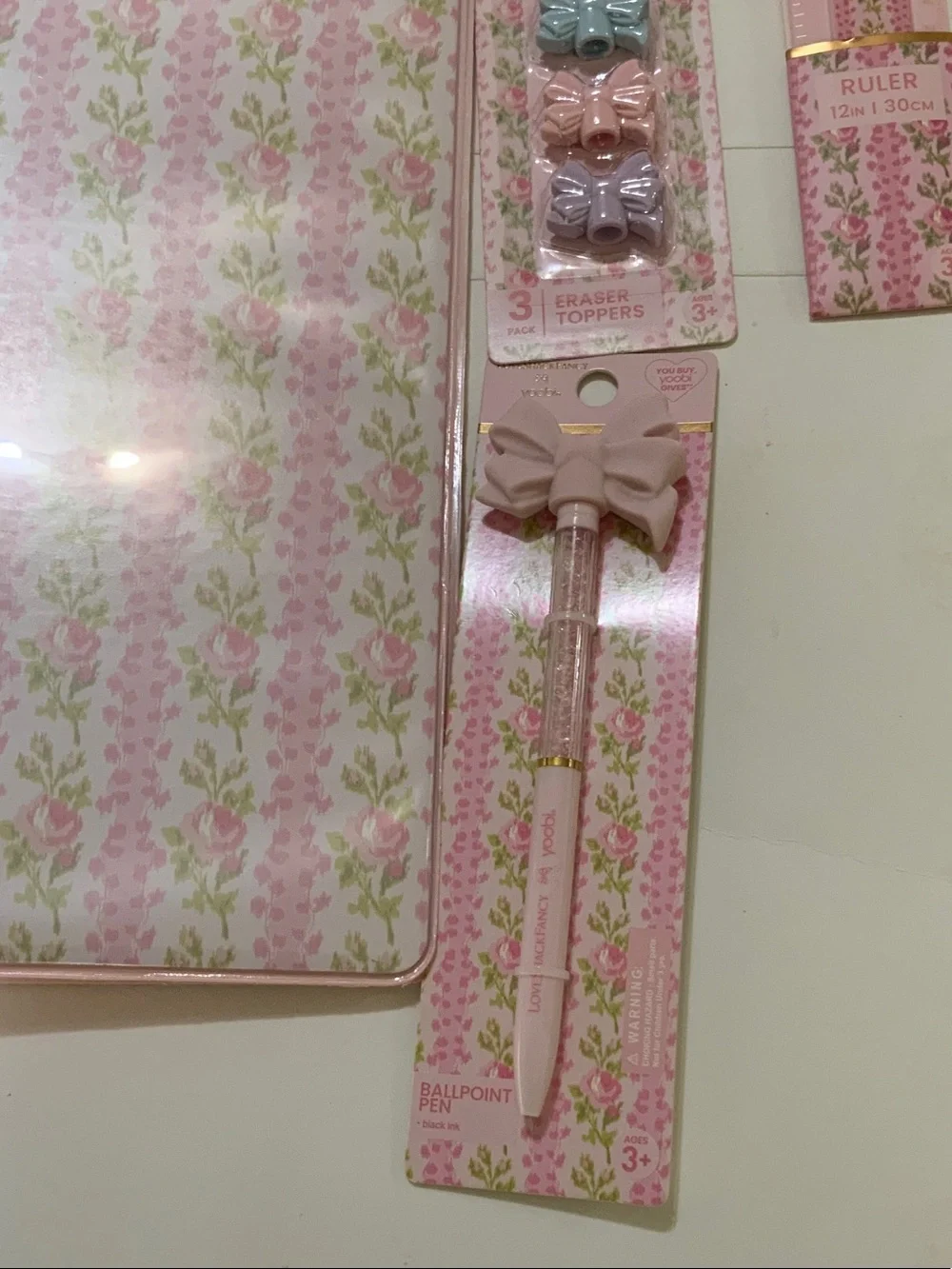Loveshackfancy Blooming Heirloom Pink Floral Stationery Set - Brand